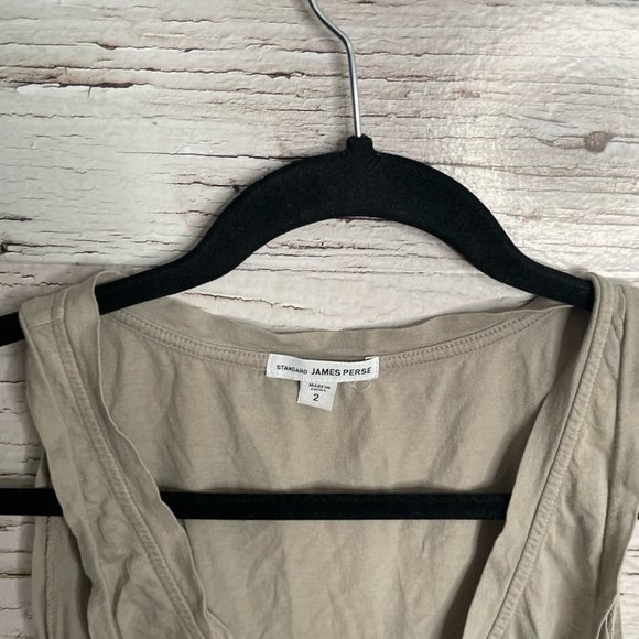 Standard James perse beige tank top button size 2 (medium) - Picture 7 of 11